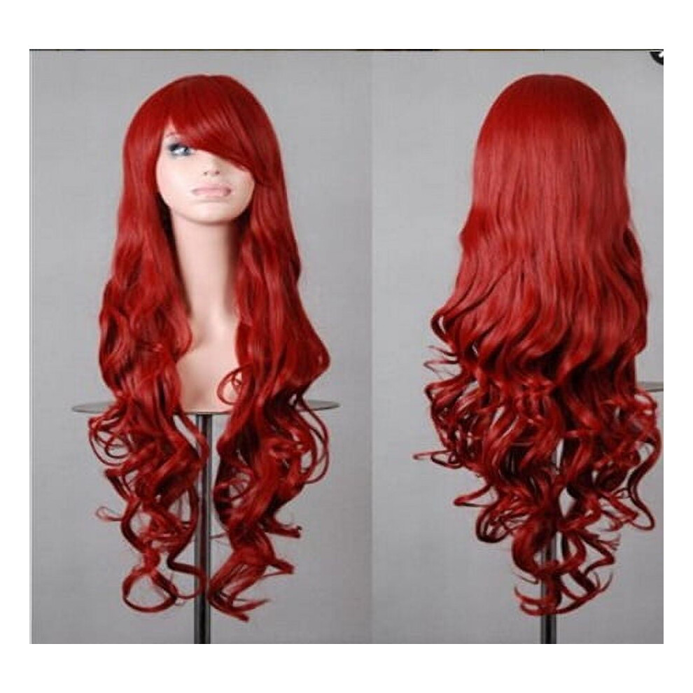 Unisex Wig Curly Hair Wave Medium Temperament Wig Headgear,31.5Inï¼A125