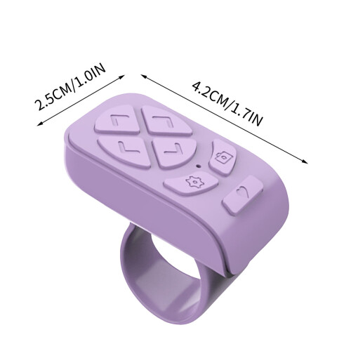 Bluetooth Remote for TikTok, Kindle App, Camera Recording & Scrolling—Compatible with iPhone, iPad, iOS, Android 1