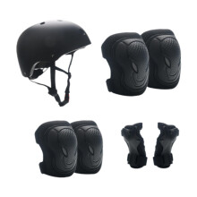 7Pcs/Set Kids Helmet Breathable Equipment Portable Skateboard Helmet L