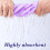 Coral Stripe Bath Towel Set Absorbent Quick-Dry Ultra-Soft 6