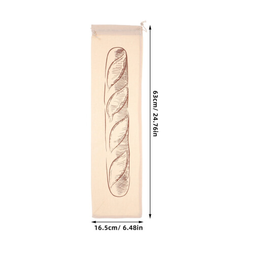 2pcs Cloth Bread Storage Bag Large Capacity Assorted Color Drawstring Closure for Home Use 1