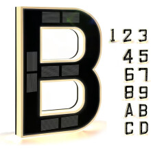 Solar Outdoor House Number Light 9 Inch Waterproof LED