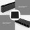 10pcs 12-Hole Screwdriver Bit Holder Box Block Black For Six Angle 6.35mm Handle 7