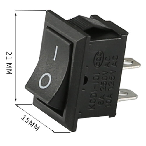 20 interruttori a levetta On/Off a 2 pin 12V per auto, barca. 2