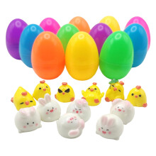 Easter Eggs with Toys 12pcs Filled Easter Eggs Cute Colorful Fillable Eggs Easter Basket Stuffers and Gifts Party Supplies Decor Easter Gift
