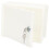 White Plastic Lockable Outdoor Wall-Mount Mailbox 5