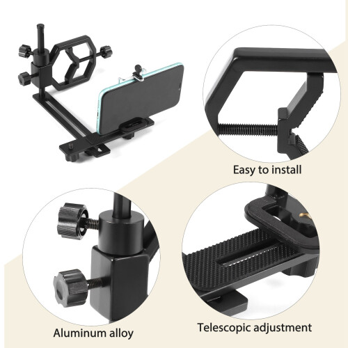 Multifunction Telescopic Universal Digital Camera Cell Phone Bracket Support Holder Mount Spotting Scopes Telescope Adapter 2
