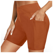 Dames zwemshorts met hoge taille, bikinibroekje, jongensmodel.