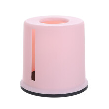 Boîte à mouchoirs ronde moderne avec couvercle – Distributeur en plastique pour salle de bain, chambre, bureau et plus encore