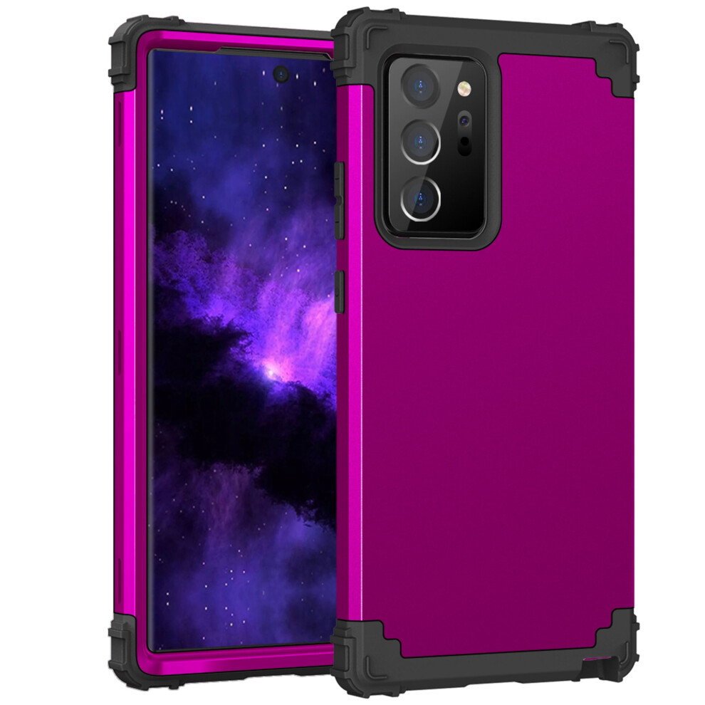 Galaxy Note20 Ultra Case Â Dual-Layer Rugged Shockproof Pc Cover Compatible With Samsung Galaxy Note 20 Ultra 5G, Purple 9482828650024