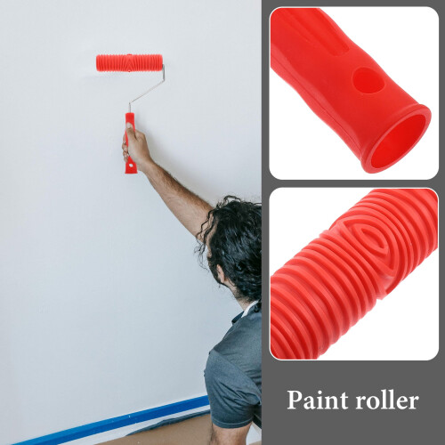 7 -inch Paint Roller Design Pattern Patterned Rollers Brush Red 2