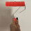 7 -inch Paint Roller Design Pattern Patterned Rollers Brush Red 8