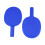 Blue Plastic Table Tennis Racket Kids Lightweight Durable 1 6