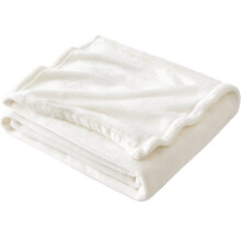 Soft Silver Gray Plush Flannel Blanket 70x100 inch