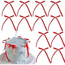 Bow Cake Topper Ribbon Bow Cupcake Toppers 30 Pcs