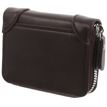 Lightweight Coffee Zipper Card Pouch for Efficient Card Storage