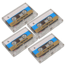 4 Pcs 30-minute Blank Cassette Tape for Recording Speakers Audio