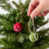 Christmas Tree Decorations Blue Wool Balls 24pcs 7
