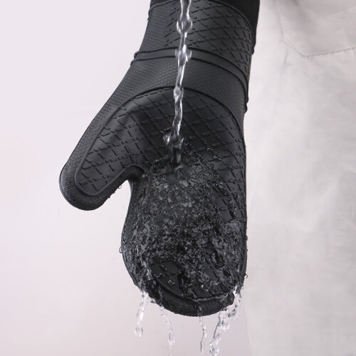 Home kitchen microwave/baking/oven/thick silicone insulated gloves 2