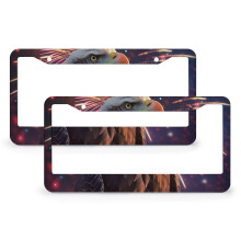 Eagle Fireworks License Plate Frames 2 pcs Stainless