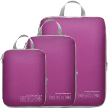 Compression Packing Cubes for Travel Women - Lightweight Luggage Organizers Bag Packing Cubes for Carry on Suitcases
