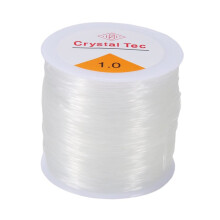 1Mm CordãO de Contas Transparentes Cristal EláStico EláStico CordãO para Fazer Joias Colar Pulseira CordãO CordãO 1,0 Mm