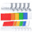 120 Sets File Document Tabs 2 Inch Hanging Folder Tabs and Multicolor Inserts for Quick Identification of Hanging Files 1