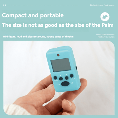 Electronic Metronome Portable Loud Mini Tempo Timer for 2