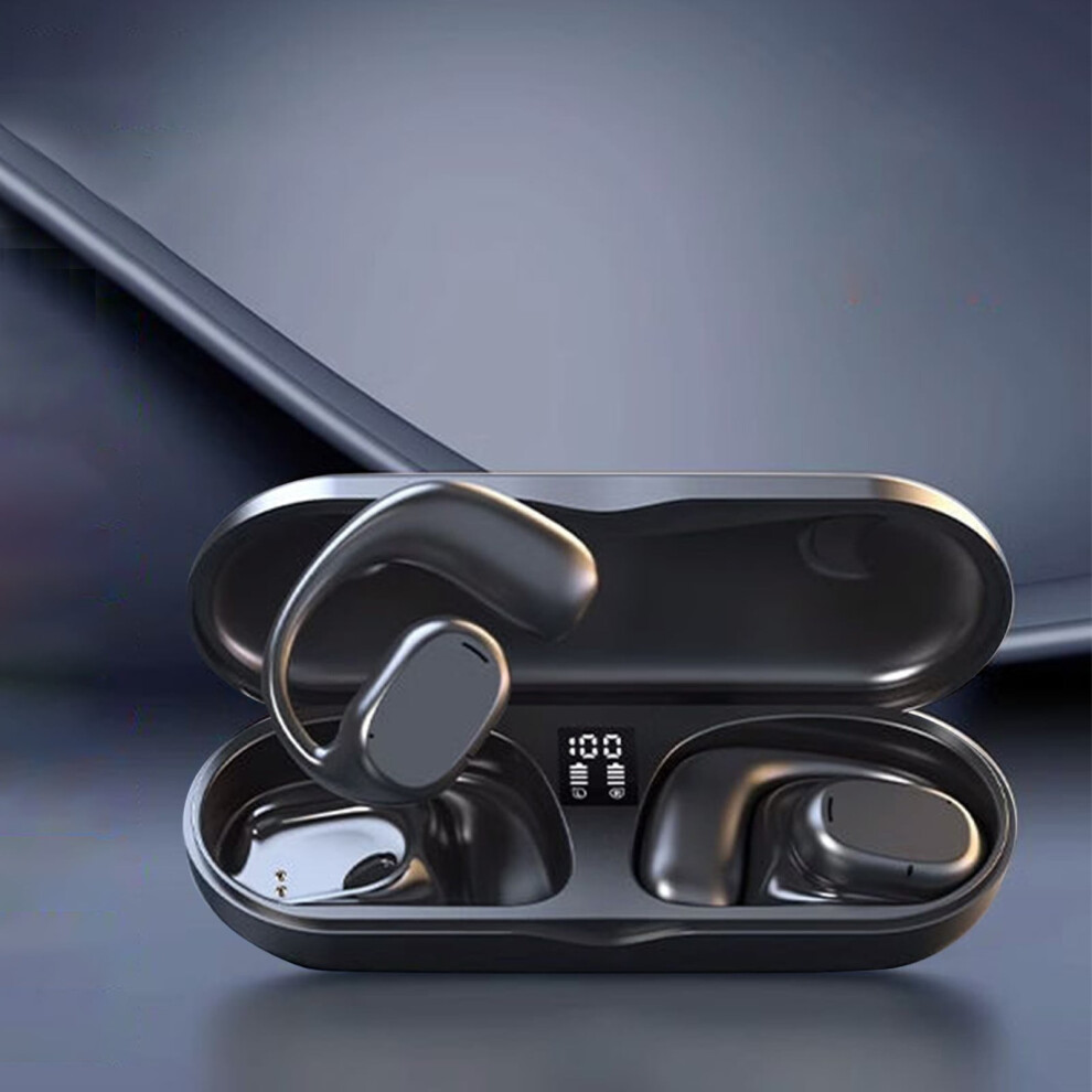Fuebueo Wireless Earphones With Earhooks With Wireless Charging Case Ipx5 Waterproof In-Ear Earbuds 9464372679294