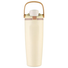 304 Stainless Steel Fitness Sports Vacuum Bottle with handle and straw, Large Capacity Macaron Thermal Mug/30/40oz