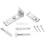 Kit di ferramenta per porte SOPOTUTU in plastica, 1 set 1