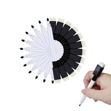 Mini Dry Erase Markers,Black Magnetic Dry Erase Markers with Eraser Cap, Reusable Whiteboard Markers with Eraser for Men and Women