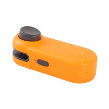 Mini Bag Sealer with Magnet, 1 Pc 2025 Portable Handheld Chip Bag Sealer for Chip, Resealer Machine for Food, Snacks, Kitchen, 3.82x1.46 Inch, Orange