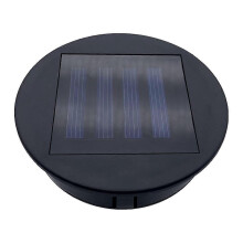 Confezione da 2 - Coperchio superiore di ricambio a doppio uso solare e USB per vano batterie di lanterne, impermeabile, rotondo, accessori di