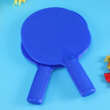 Blue plastic table tennis racket for kids, lightweight and