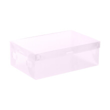 Scatole porta scarpe pieghevoli in plastica, contenitori trasparenti impilabili per scarpe, pratiche scatole ordinate per armadi e casa.