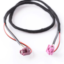Videokabel zum Anschluss eines großen Fahrzeugrechners an ein Display, schwarz, 80 cm, 12 V, Rückseite des Rechners, für BMW NBT, EVo-Rechner,