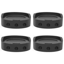 4 Stück robuste Maschinenfüße für Möbel und Waschmaschinen, 7,2 x 1 Zoll, Schwarz