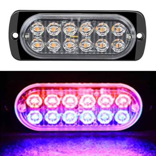 12-LED-Blitzlicht-Seitenleuchte, Blitzlichtleiste für Auto, LKW, Ampel