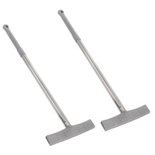 2Pcs Adjustable Telescopic Handheld Sign Pole with Stainless Steel Metal Stand for Events and Home Use