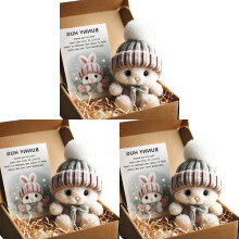 Mini peluche de conejito abrazable: lindo regalo de Pascua, suave y flexible, animal de peluche de conejo, relleno para cestas, apoyo emocional y