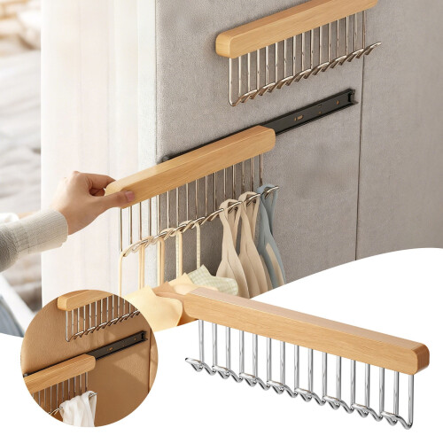 Pull Out Wardrobe Sliding Hanger Hook Organizer for Closet Space Saving Storage Solution Enhancing Your Home Organization 1