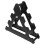 Black Dumbbell Storage Rack Heavy Duty PP 3-Tier 5