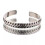 2pcs S925 Sterling Silver Open Bangle Personality Twisted Cuff Bracelet Men-default 1