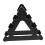 Black Dumbbell Storage Rack Heavy Duty PP 3-Tier 6