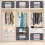 Foldable Thick Fabric Blanket Storage Bag with Handle 5