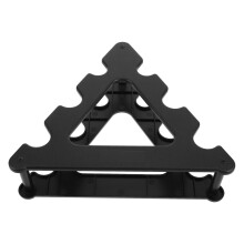 Black Dumbbell Storage Rack Heavy Duty PP 3-Tier