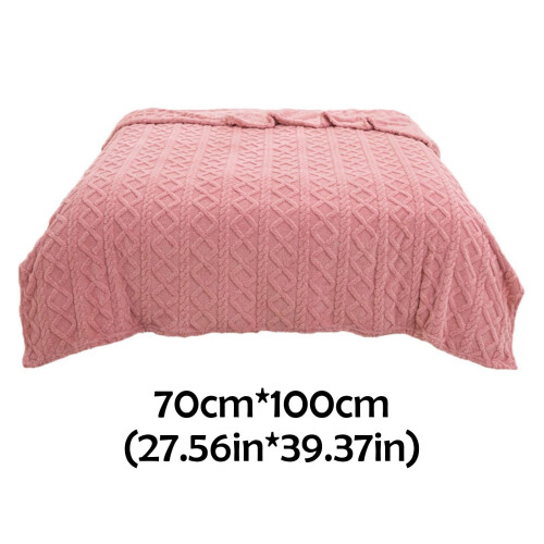 Clearance Under 5$ Polyester Blanket, (Brown) 70*100Cm Single-Layer Velvet Solid Color Blanket, Blanket 2