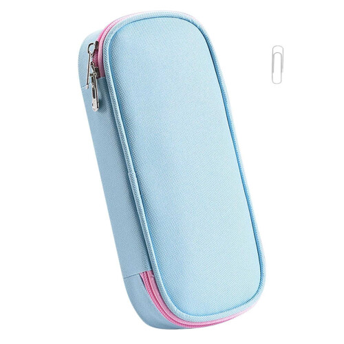 Solid Color Large Capacity Pencil Case – Multifunctional, Multi-Compartment, Cute & Practical for School, Office, Gifts; Compatible with Standard