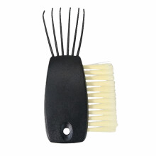 2-in-1 Hair Brush Cleaner Rake, Double-Sided for Wet/Dry Brushes, Removes Hair/Dust/Dirt – Compatible with All Brushes